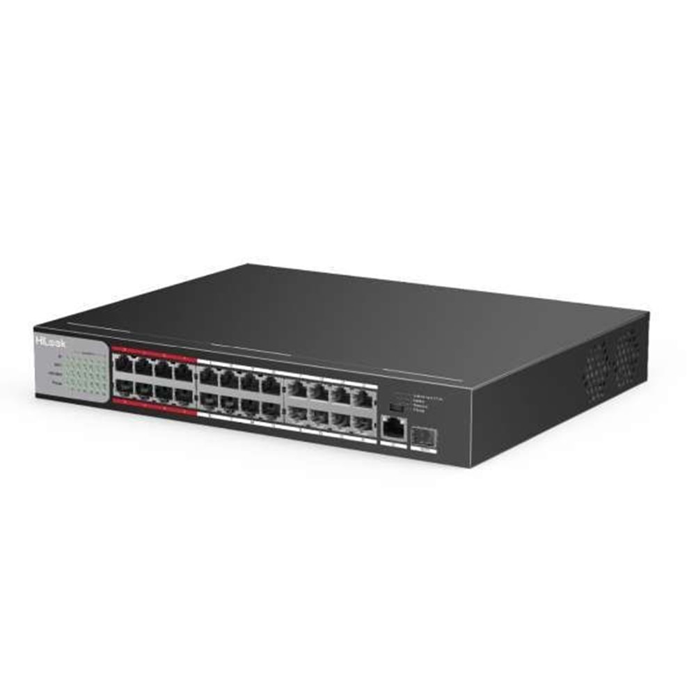 HiLook NS-0326P-230(B) 24XFE+1XGE+1XGE/SFP Yönetilemez 230W POE Switch