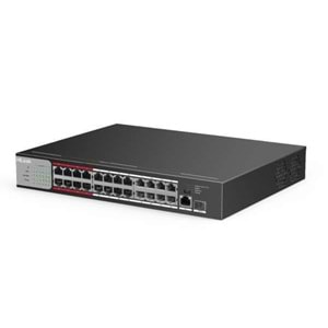 HiLook NS-0326P-230(B) 24XFE+1XGE+1XGE/SFP Yönetilemez 230W POE Switch