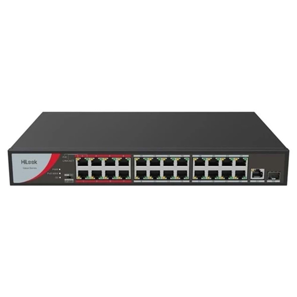 HiLook NS-0318P-130(B) 16XFE+1xGE+1xGE/SFP Yönetilemez 130W POE Switch