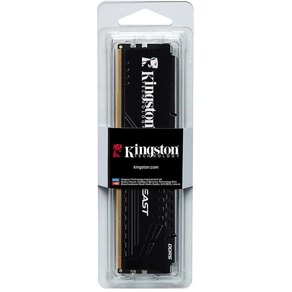 Kingston 32GB DDR5 5600Mhz CL36 DIMM KF556C36BBE-32TR Beast Soğutuculu 1x32G