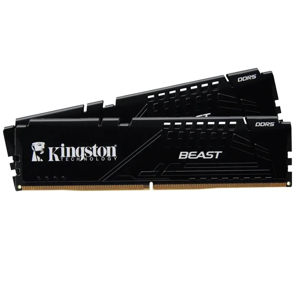 Kingston 16GB DDR5 5200Mhz CL36 DIMM KF552C36BBEK2-16TR Beast Soğutuculu 2x8G