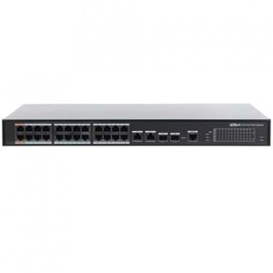 Dahua PFS4226-24ET-240 24 PORT 24XFE-2GE-2SFP 240W Yönetilebilir POE Switch