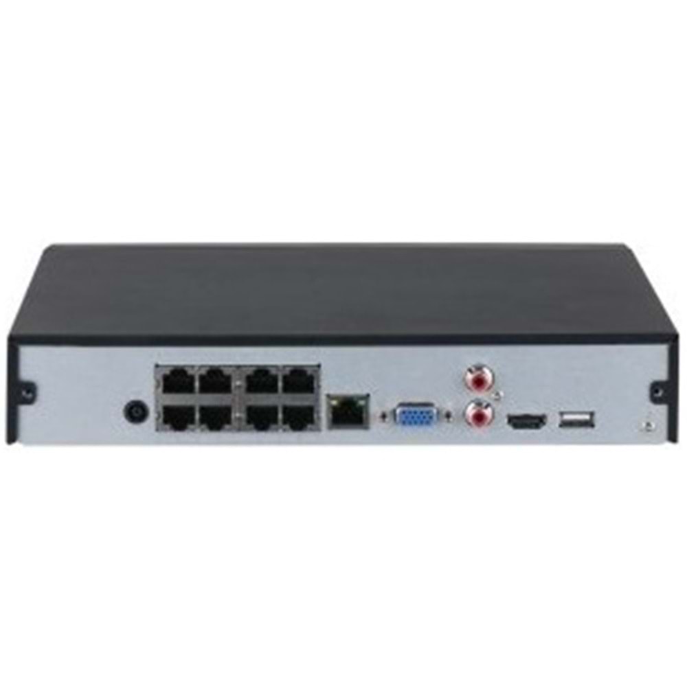 Dahua NVR2108HS-8P-T 8 KANAL 1HDD(8TB) Network Kayıt Cihazı (POE)