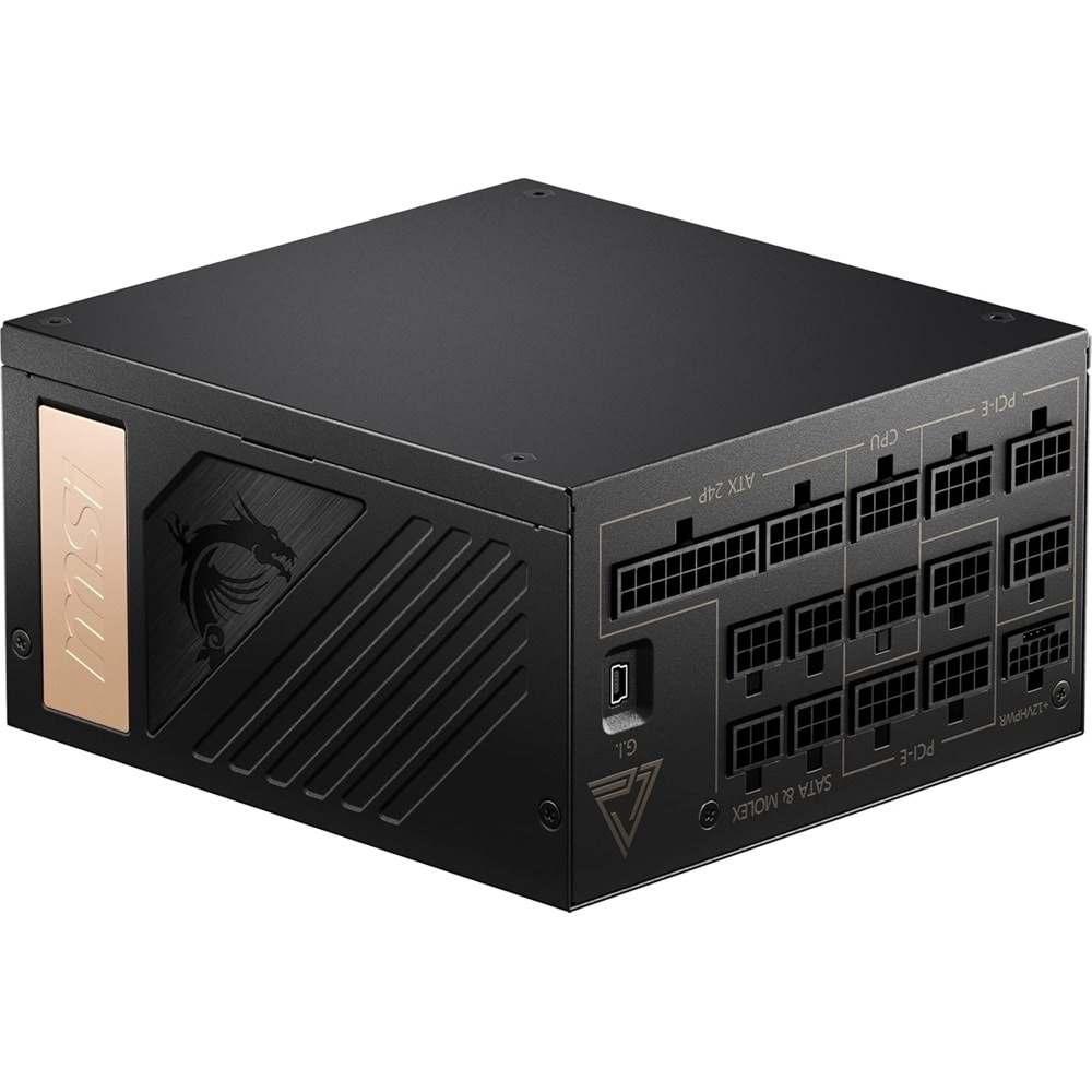 Msi MEG AI1300P PCIE5 1300W 80+ PLATINUM PSU