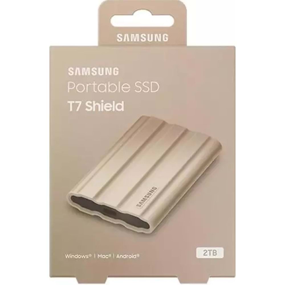 Samsung T7 2TB Usb 3.2 Gen 2 Type-C Bej Shield