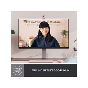 Logitech Brio 300 Webcam Pembe Full HD 960-001448