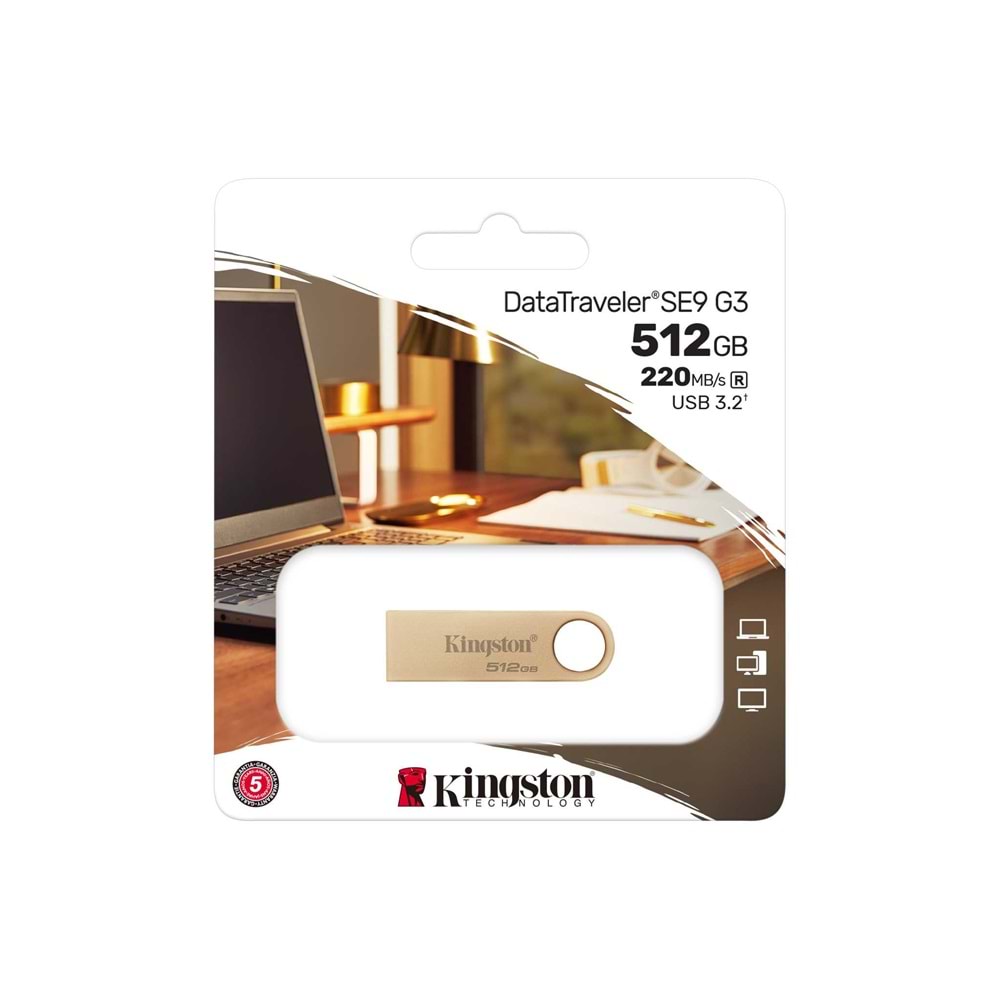Kingston 512GB Usb3.2 Gen1 DTSE9G3/512GB