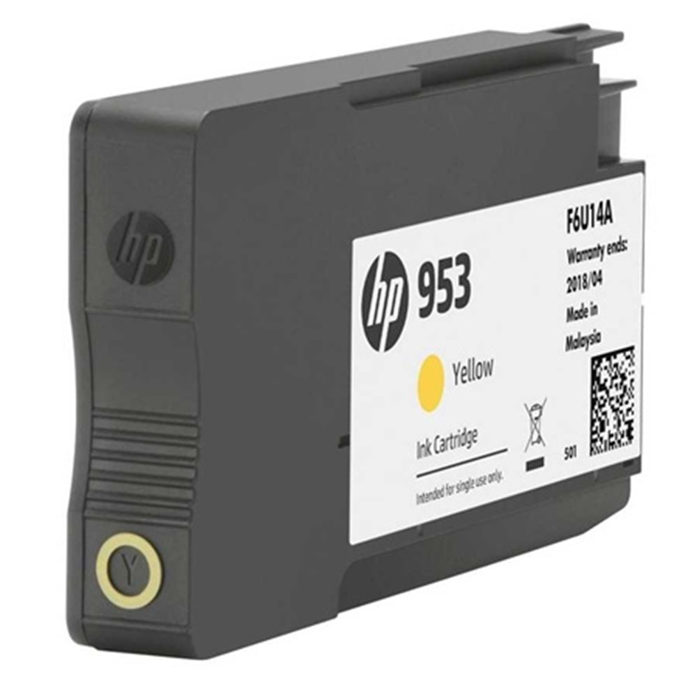 HP F6U14AE Sarı Renkli Mürekkep Kartuş (953)