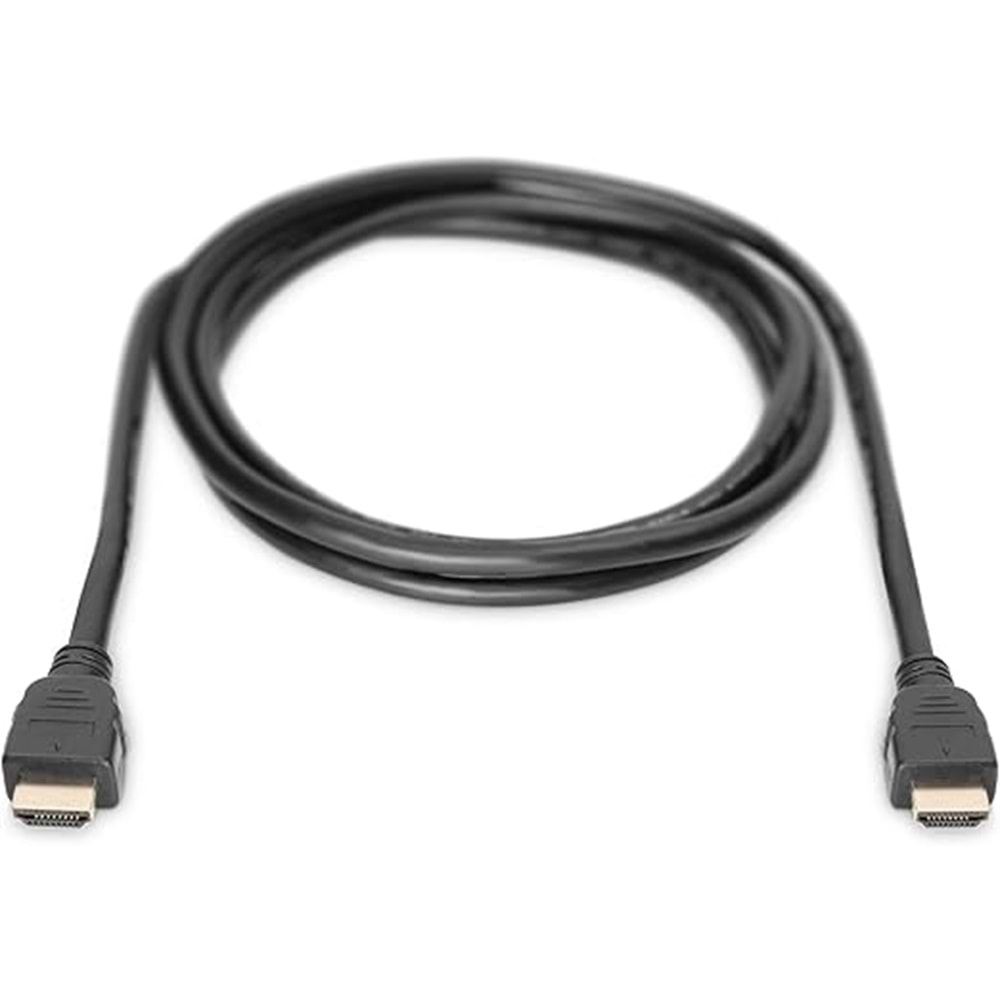 Digitus HDMI Kablo Altın Uçlu Siyah (3m) 4K