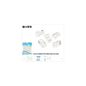 S-link SL-COB25P CAT6 Yeni Nesil Konnektör 100 lü