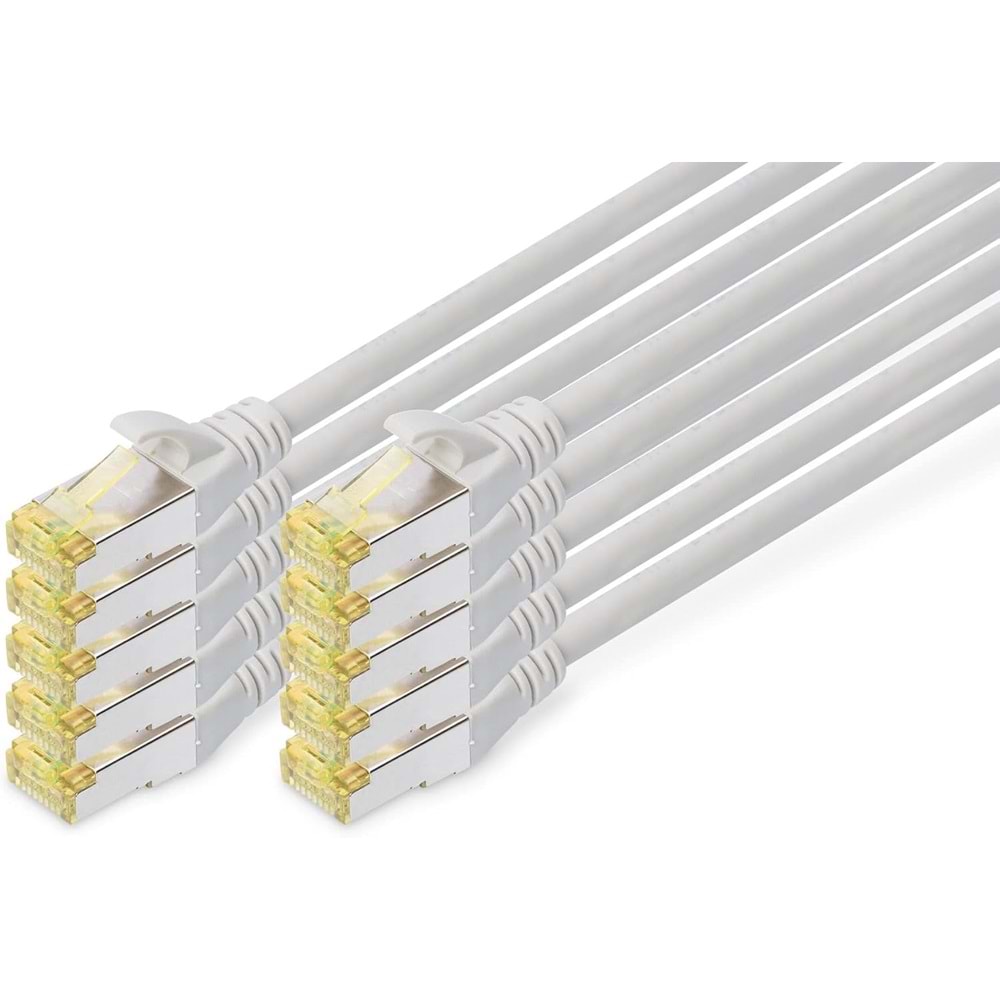 Digitus Zırhlı Patch Kablo Cat6A Gri (0,25m)