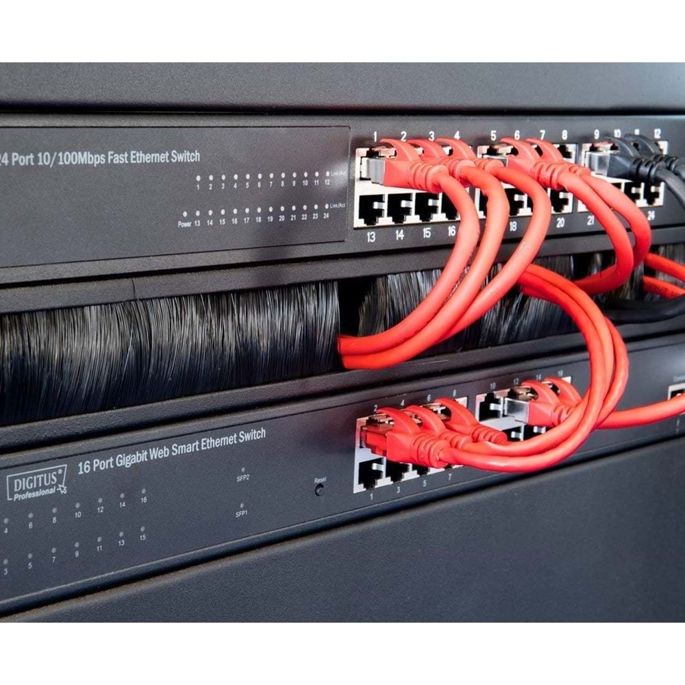 Digitus Patch Kablo Cat6 Kırmızı (0.5m)