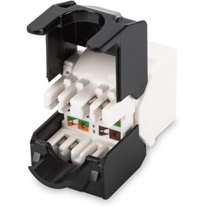 Digitus CAT6 Keystone Jack Zırhsız (Siyah Beyaz)