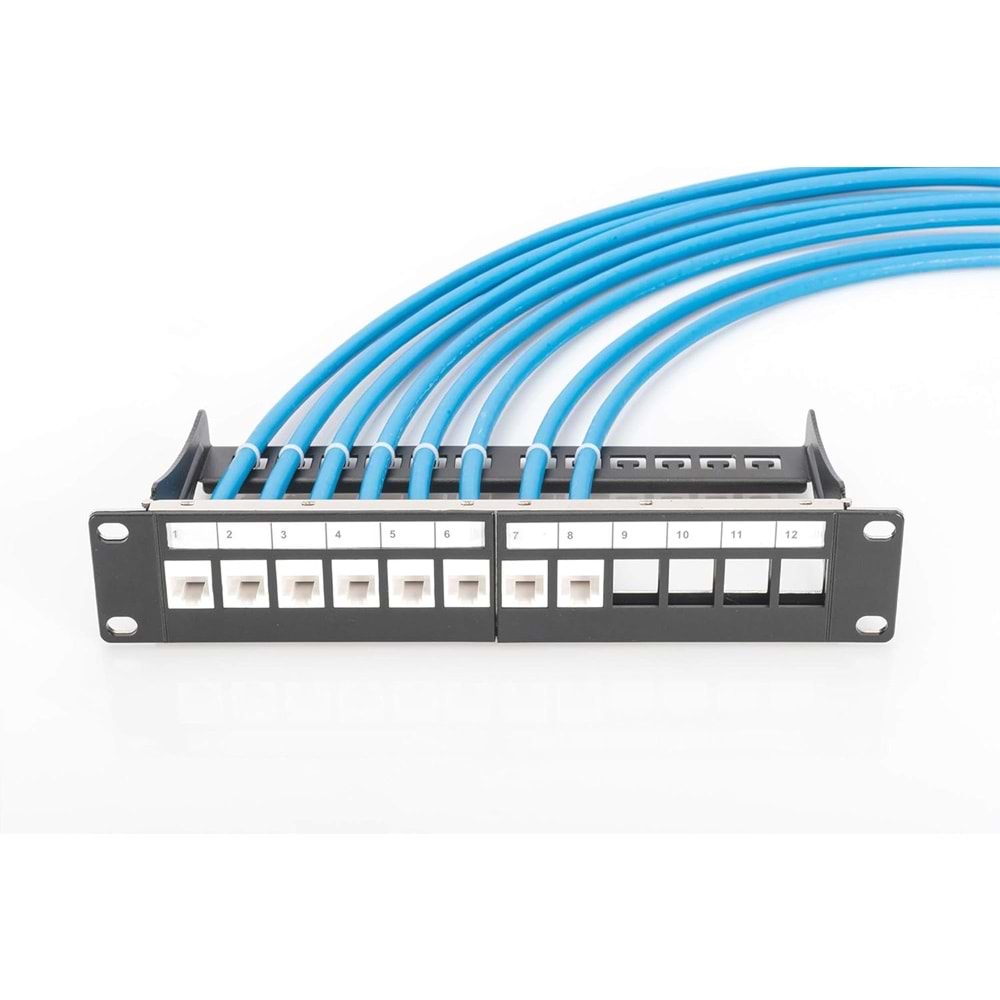 Digitus CAT6 Keystone Jack Zırhsız (Siyah Beyaz)