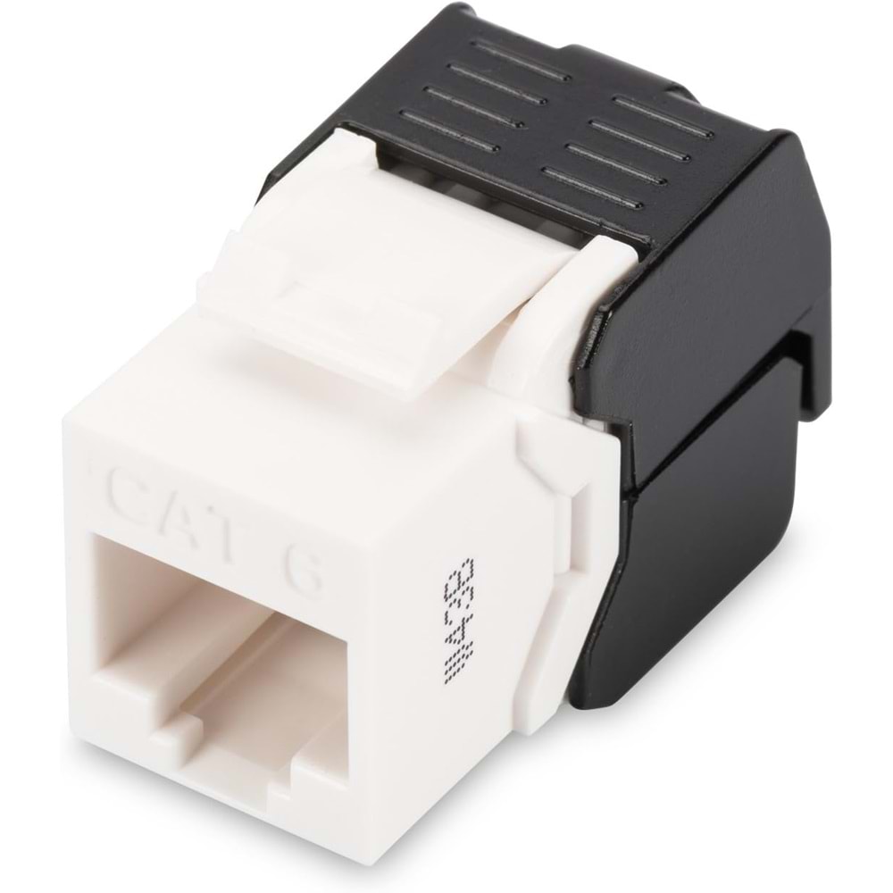 Digitus CAT6 Keystone Jack Zırhsız (Siyah Beyaz)