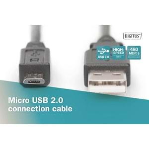 Digitus USB2.0 to USB MicroB Kablo (1m)