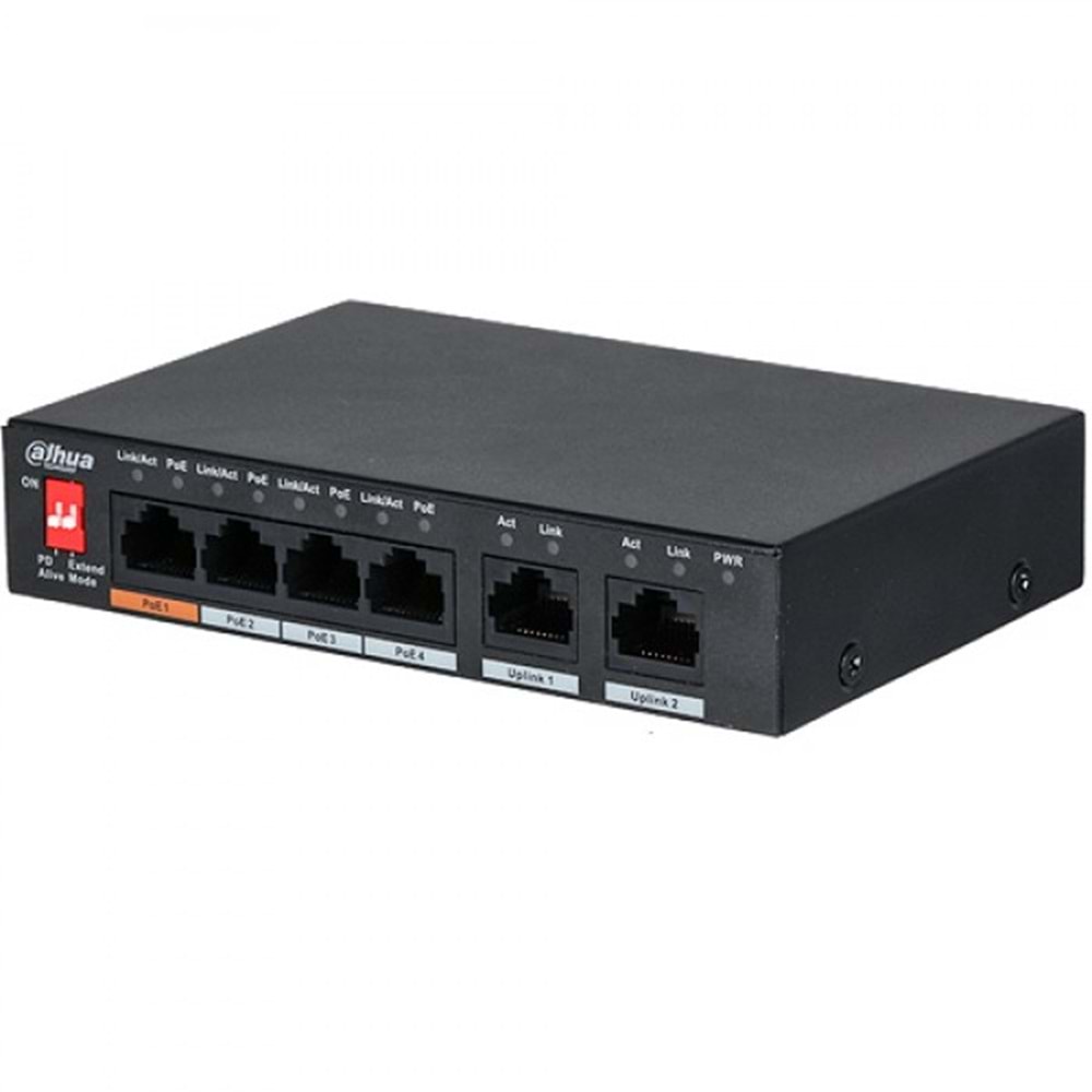 Dahua 4 Port 100Mbps PoE (PFS3006-4ET-60)