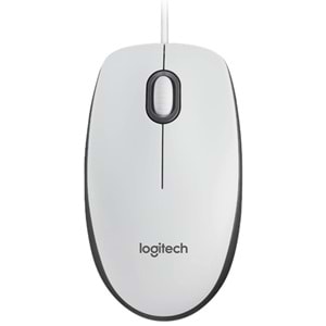 Logitech M100 Kablolu Optik Mouse Beyaz 910-006764