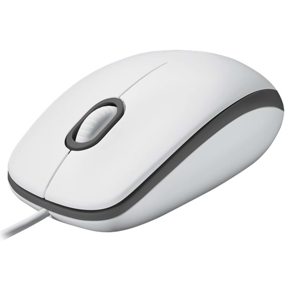 Logitech M100 Kablolu Optik Mouse Beyaz 910-006764