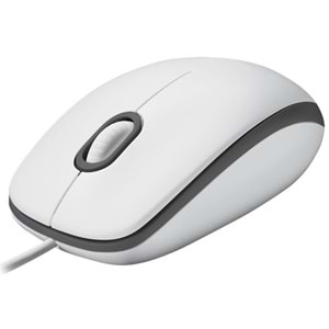 Logitech M100 Kablolu Optik Mouse Beyaz 910-006764