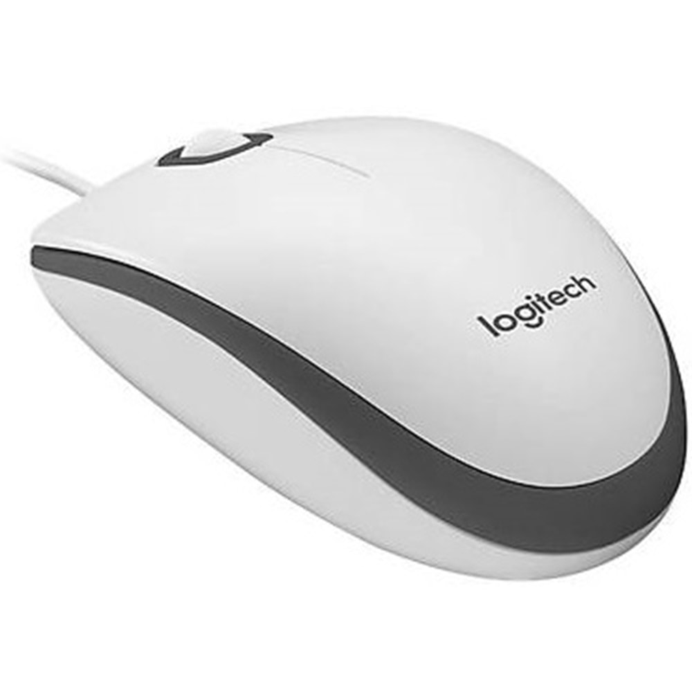 Logitech M100 Kablolu Optik Mouse Beyaz 910-006764