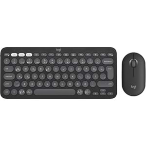 Logitech Pebble 2 Blutooth K&M Set Siyah