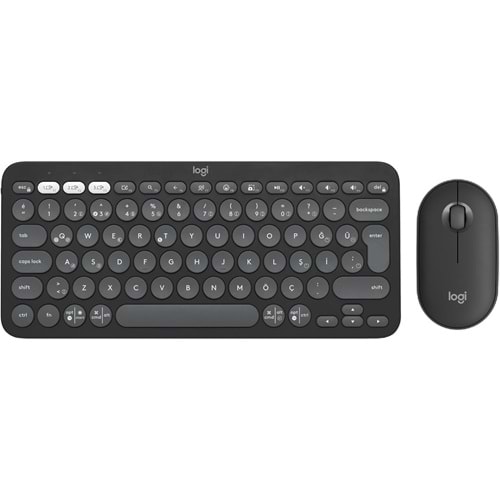 Logitech Pebble 2 Blutooth K&M Set Siyah