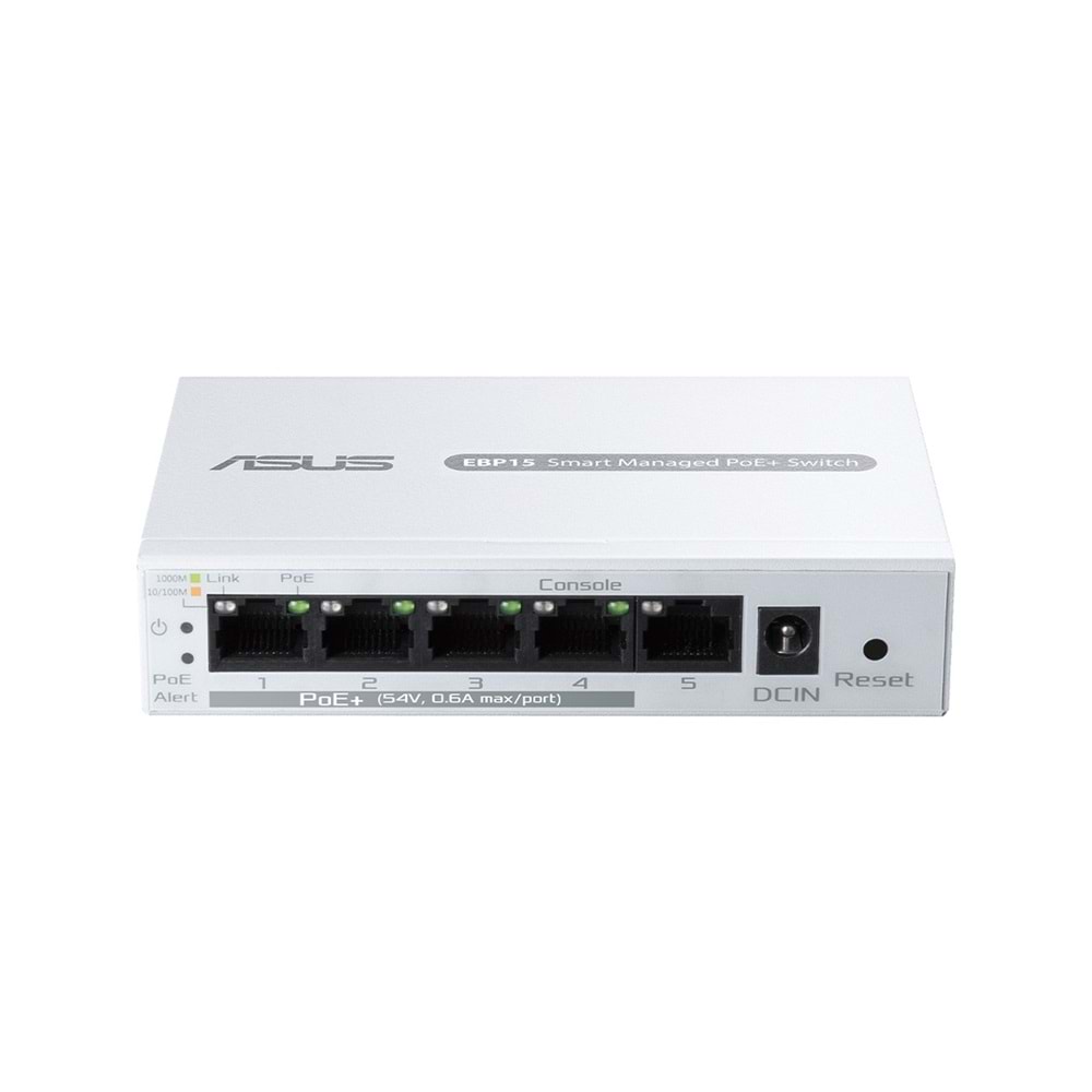 Asus ExpertWiFi EBP15 5-Port GbE Smart Managed PoE+ Switch