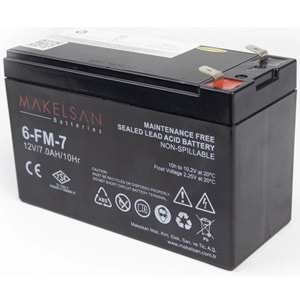 Makelsan 12V 7Ah TSE UPS VLRA Battery Kuru Tip Akü