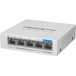 KEENETIC KN-4610-01-EU PoE+ Switch 5 1x1Gbit 4x1Gbit PoE+ Port IEEE 802.3af/at 60Watt