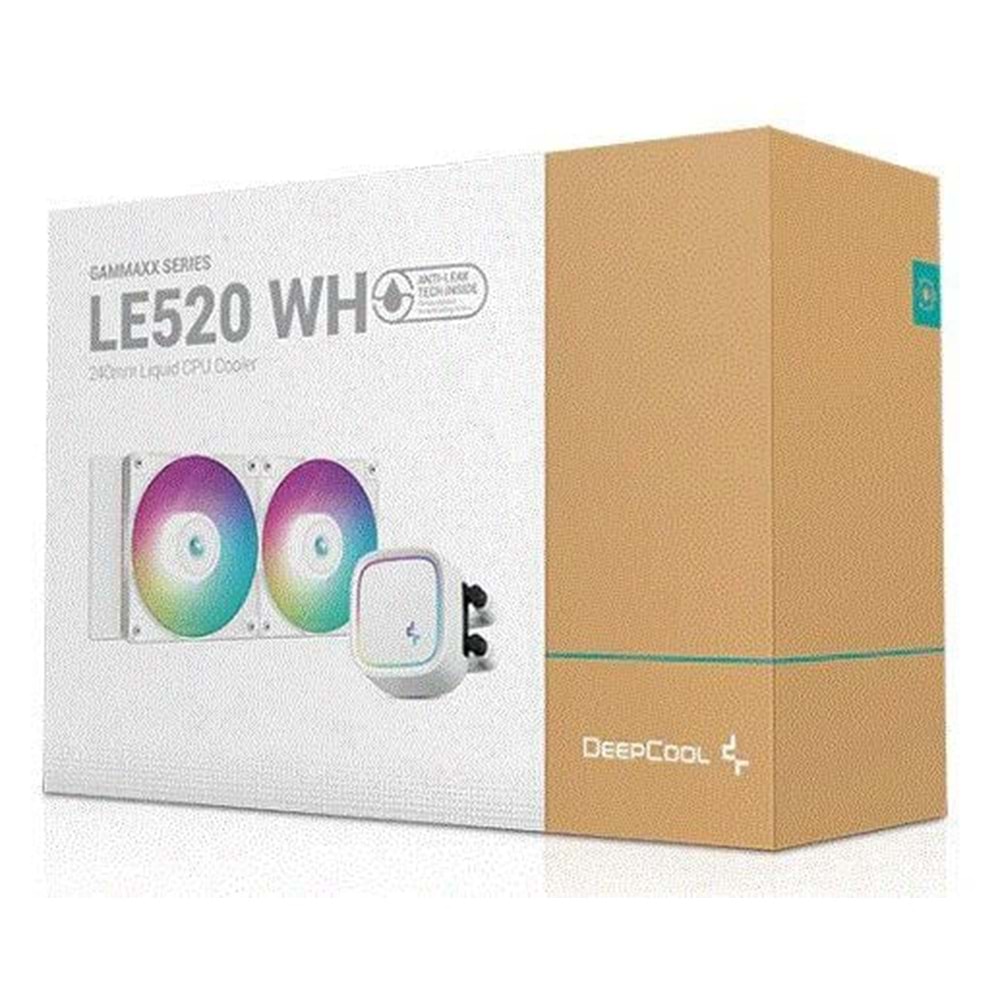 DEEPCOOL LE520-WH LE520 White ARGB 240mm Sıvı Soğutma