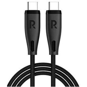 RAVPOWER RP-CB1037 60W C-C 1.2M USB2.0 3A Cable Black