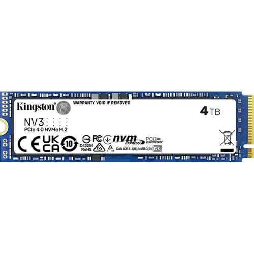 Kingston NV3 4TB M.2 NVMe SSD (6000-5000MBs)