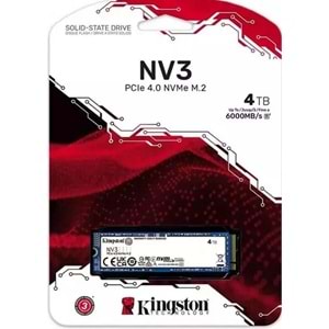 Kingston NV3 4TB M.2 NVMe SSD (6000-5000MBs)