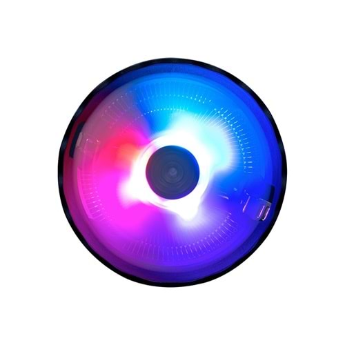 Evercool CS-02 Rainbow 12cm Fan Intel LGA1700/AMD AM5 Hava Soğutmalı CPU Fan