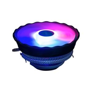 Evercool CS-02 Rainbow 12cm Fan Intel LGA1700/AMD AM5 Hava Soğutmalı CPU Fan