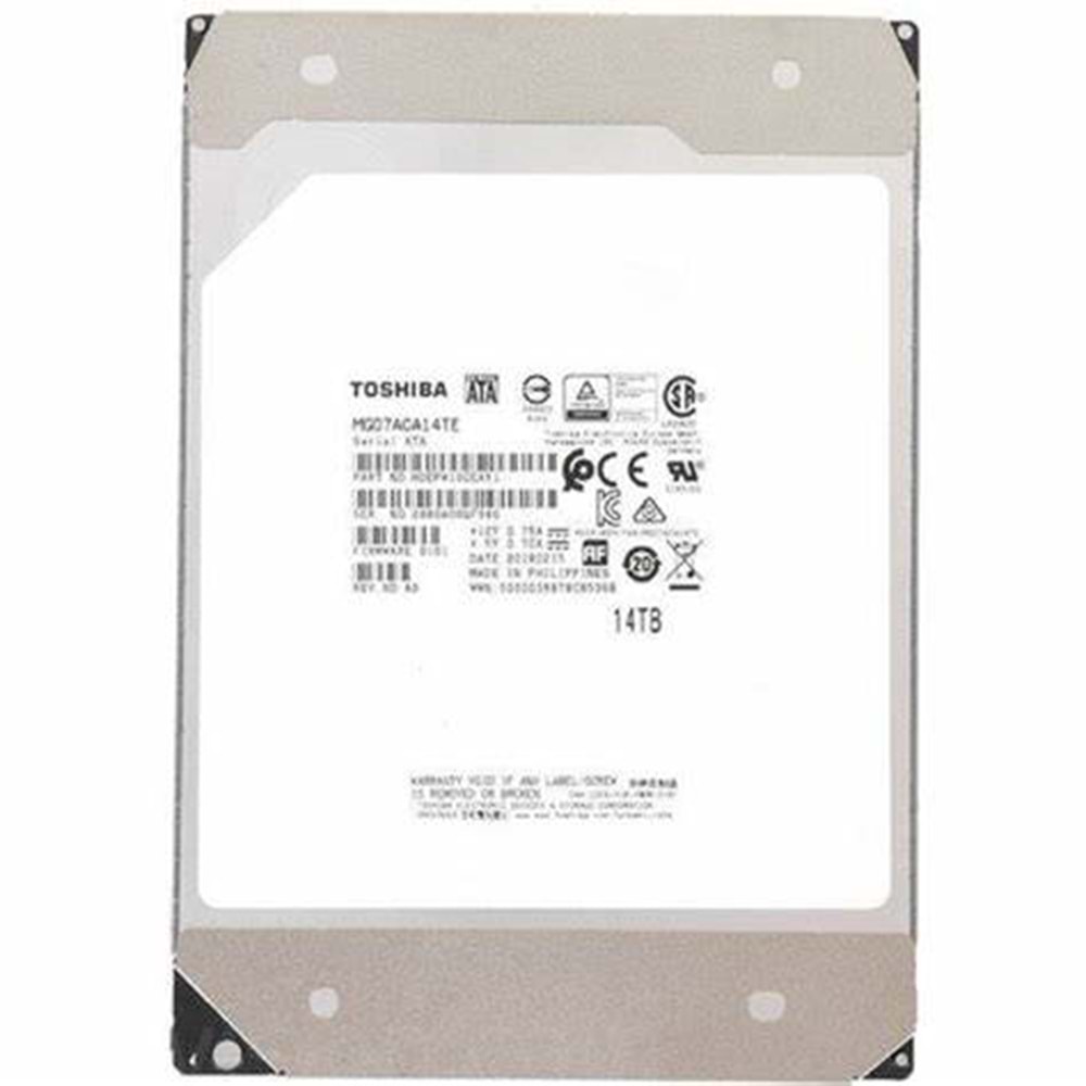 TOSHIBA 14TB 7200R MG09 7/24 SATA 512M MG09ACA14TE