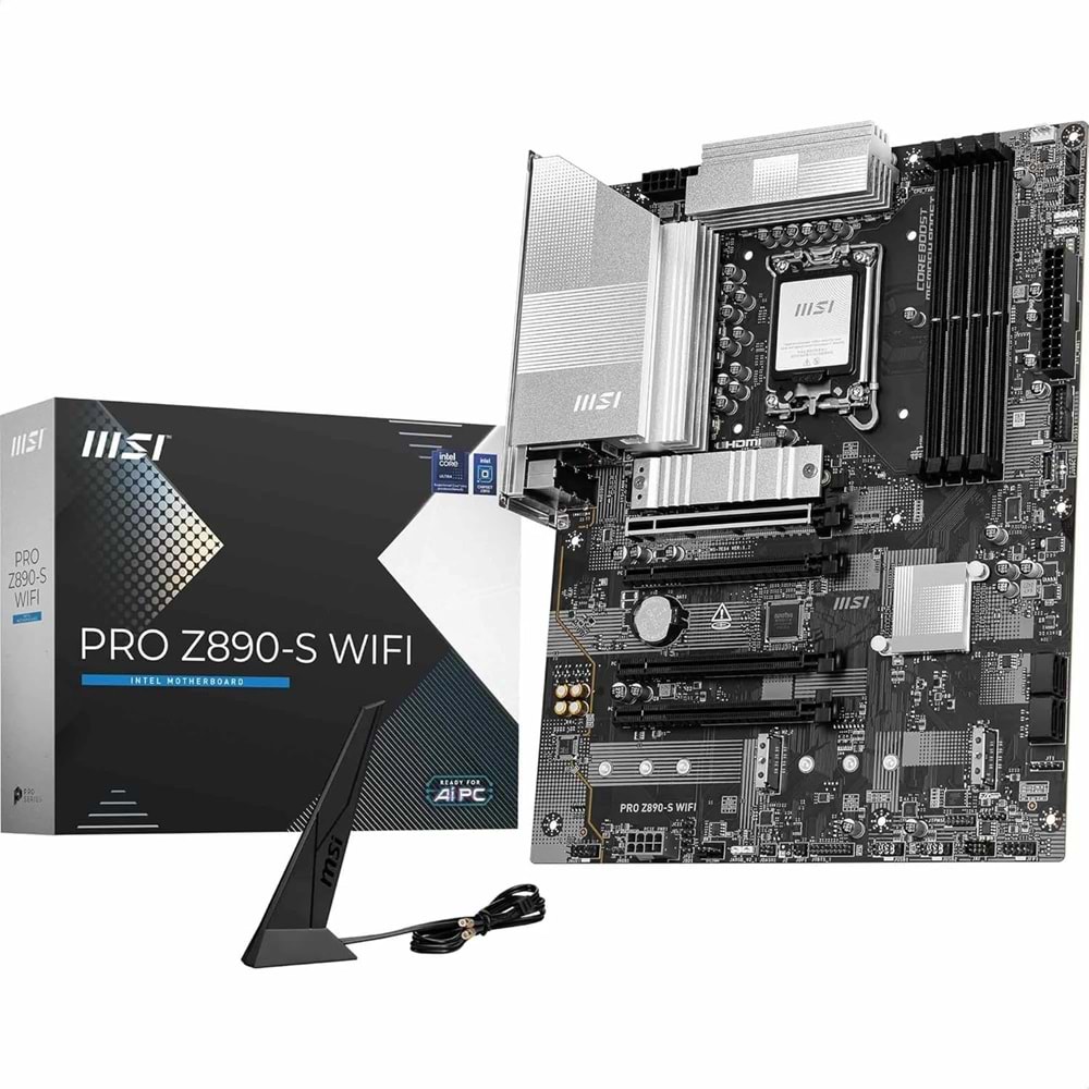 MSI PRO Z890-S WIFI DDR5 8600(OC) DVI HDMI ATX Anakart