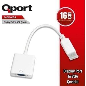 Qport Q-DP-VGA DP TO VGA Çevirici