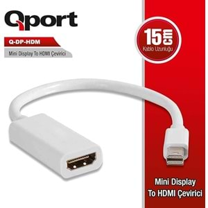 Qport Q-DP-HDB Displayport TO HDMI Çevirici