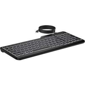 HP 405 Aydınlatmalı Kablolu Türkçe Klavye - Siyah
