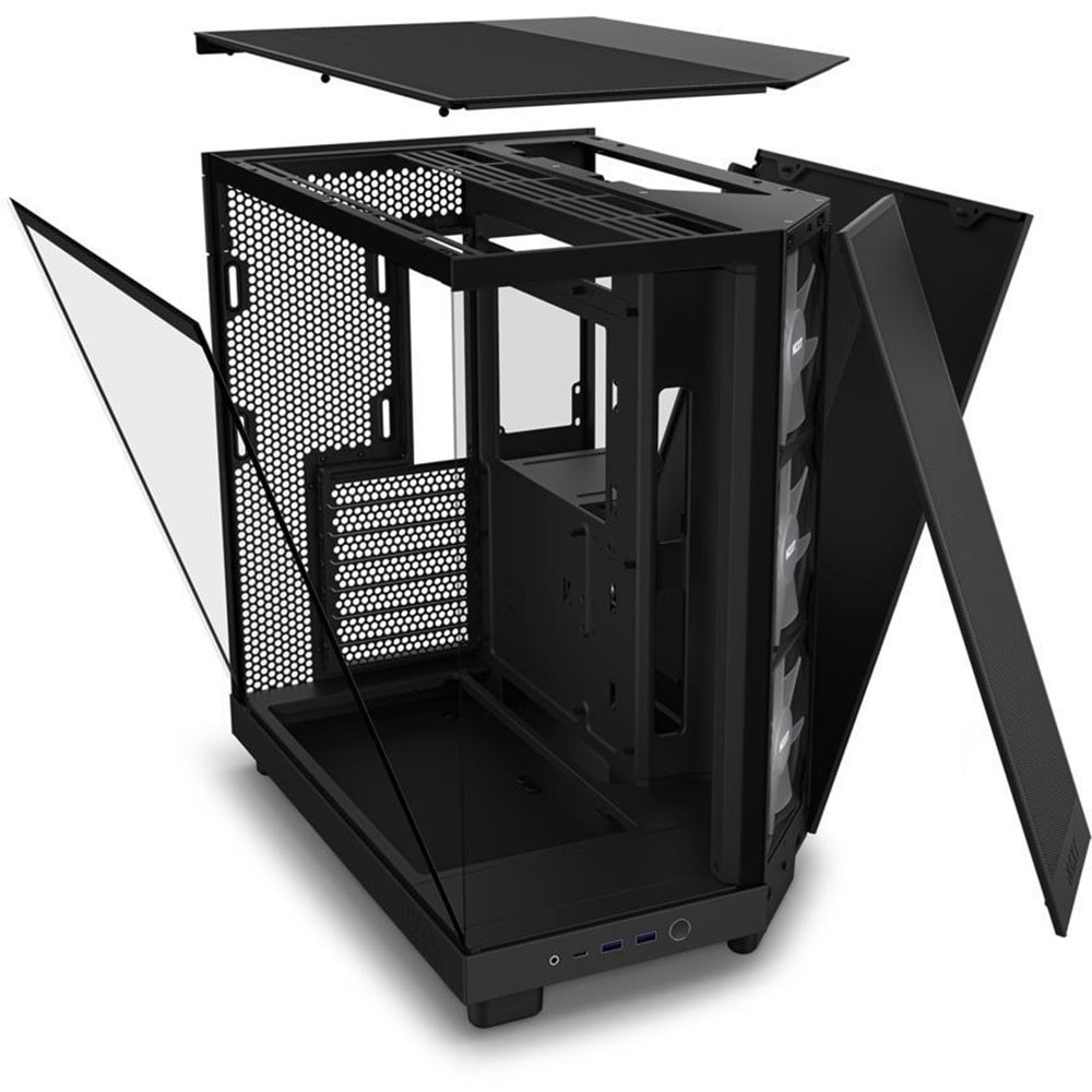 NZXT CC-H61FB-R1 H6 Flow RGB Siyah ATX Mid Tower Kasa