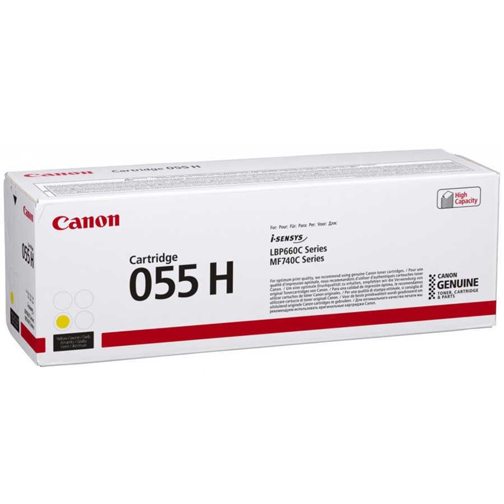Canon CRG-055H Y Sarı Toner Kartuş