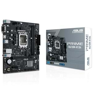 Asus PRIME H610M-R D4-SI H610 DDR4 M.2 DP/HDMI/VGA PCI 4.0 1700p Anakart