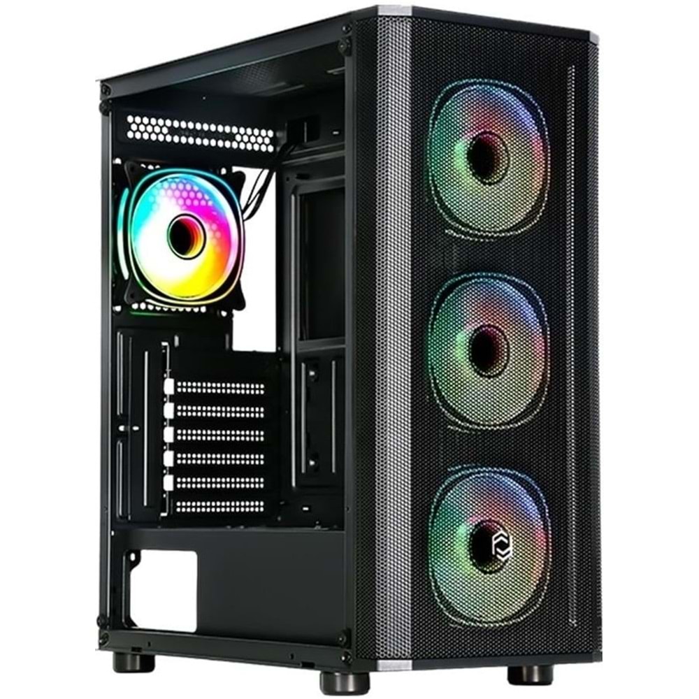 Frisby 650W 80+ Mesh Gaming Siyah Kasa USB3.0(ARGB Fan)(CM-105)