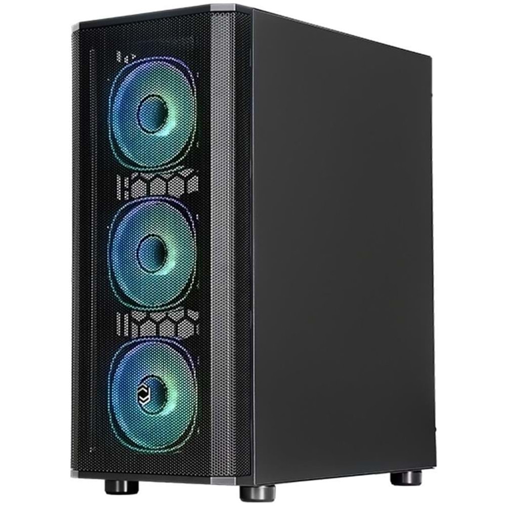Frisby 650W 80+ Mesh Gaming Siyah Kasa USB3.0(ARGB Fan)(CM-105)