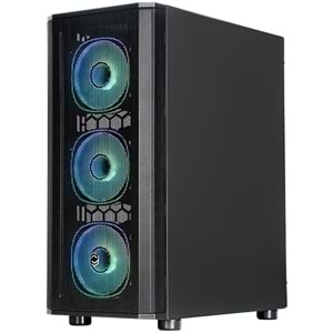 Frisby 650W 80+ Mesh Gaming Siyah Kasa USB3.0(ARGB Fan)(CM-105)