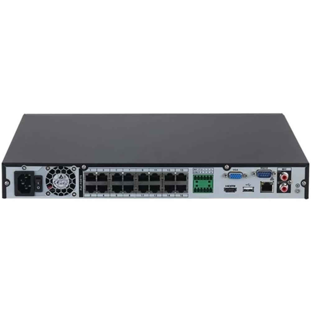 Dahua NVR4216-16P-4KS3 16Kanal POE NVR 2x20T