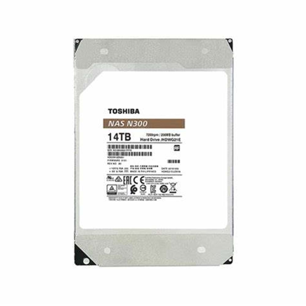 Toshiba N300 14TB 7200Rpm 512MB - HDWG51EUZSVA
