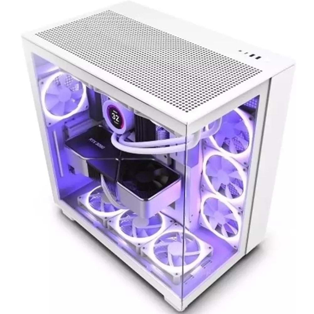 NZXT CC-H61FW-R1 H6 Flow RGB Beyaz ATX Mid Tower Kasa